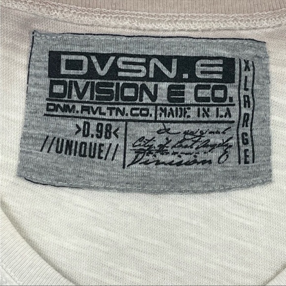 DIVISION E CO Shirt Long Sleeve 
Cream/Grey 
Size XL - Picture 8 of 8